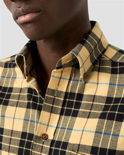 Plaid Check Flannel Shirt - Eton