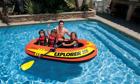 58332 INTEX Boat Explorer 300 For 3 Person 186KG (83" X 46" X 16 ...