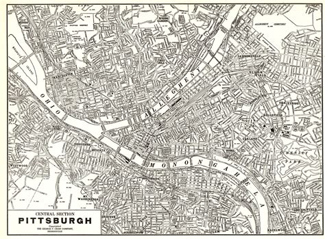 City Street Map Of Pittsburgh