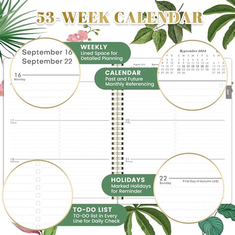 Shoparr 2024 Planner - Weekly & Monthly - White Floral India | Ubuy
