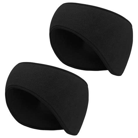 Arcweg 2PCS Sport Headbands for Women Men Polar Fleece Full Cover Ear ...