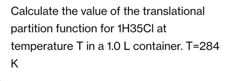 Image result for Translational Partition Function Explained
