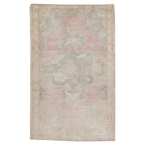 1960s Blue and Brown Vintage Turkish Mini Rug 1'9" x 2'10" For Sale at ...