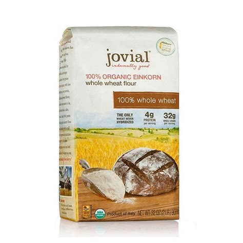 JOVIAL Organic Einkorn Whole Wheat Flour, 32 Oz, Pack of 10 - Walmart.com