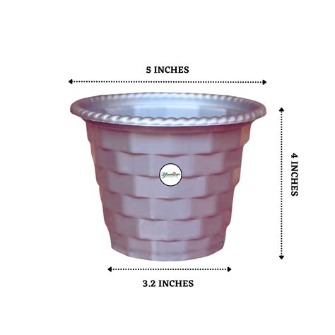 Brick Pattern Indoor Pot - Grey Colour – Bloomica