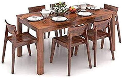 Ritvika Furniture Solid Sheesham Wood 4 Seater Dining Table with 4 ...