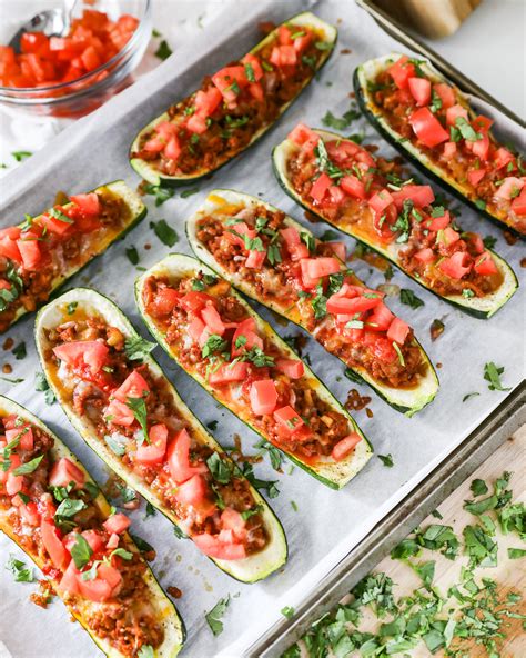 Zucchini Boats Taco Zucchini Boats
