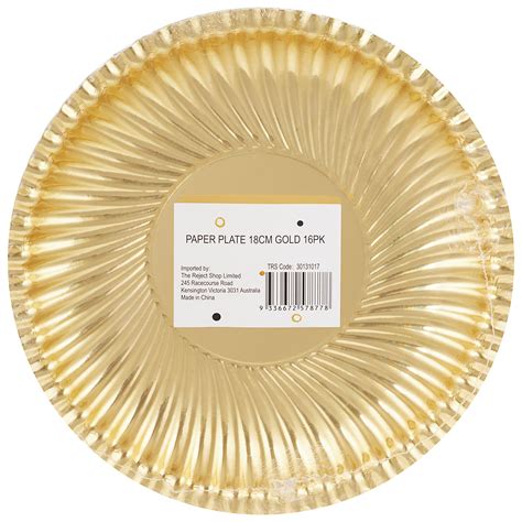 Gold Paper Plates