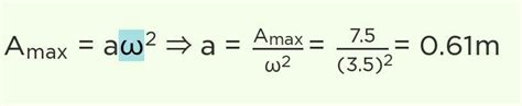 A particle execute 8hm with an angular velocity and maximum ...