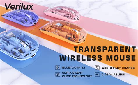 Amazon.in: Buy Verilux® Transparent Wireless & Bluetooth Rechargeable ...