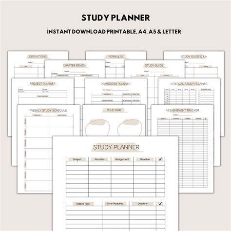 Image result for Study Planner Notebook