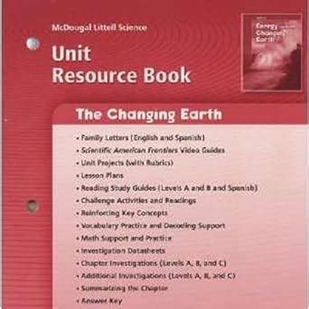 Buy Science Florida the Changing Earth Unit Resource Book Grade 8 Book ...