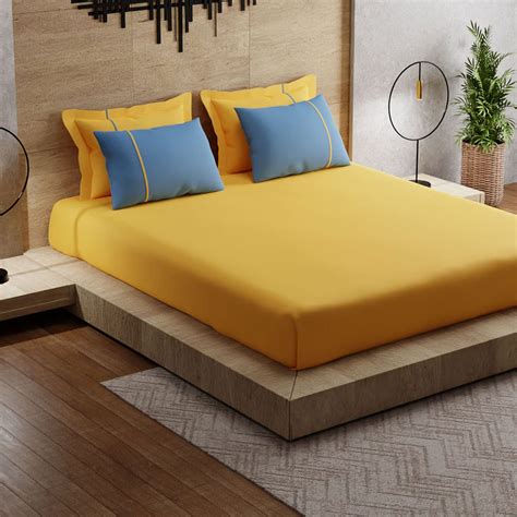 Stoa Paris Bedsheet for King Bed Size, Pure Cotton Bedsheets Sets ...