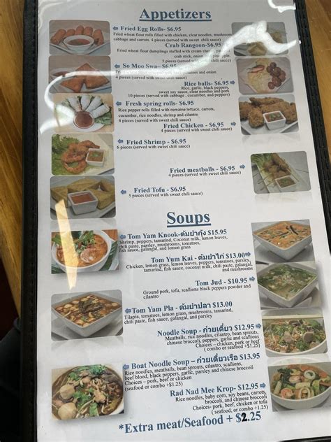 Menu at Mercy Thai Restaurant, Council Bluffs