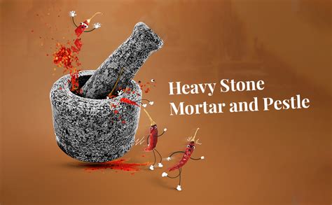 Buy TAZBI Heavy Stone Mortar and Pestle/Khal Dasta Ural Set/Khalbatta ...