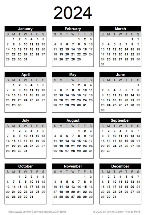 2024 Calendar Large Print - Mil Lauree