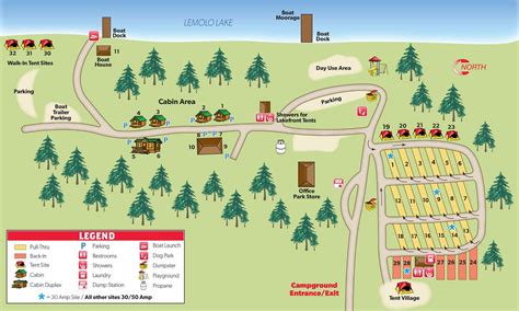 Idleyld Park, Oregon Campground Map | Lemolo Lake / Crater Lake North ...