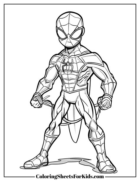Superheroes Colouring Pdf