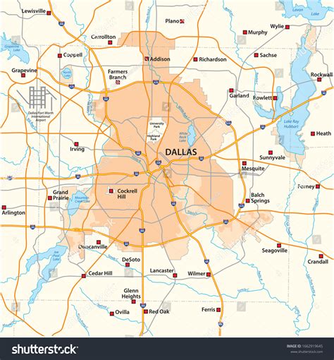 Dallas Highway Map Royalty-Free Images, Stock Photos & Pictures ...