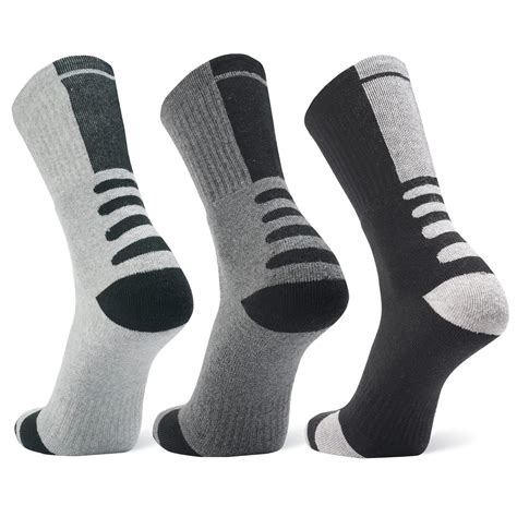 ANCHOR Men's Sports Socks, Full Terry/Towel Cushioning Regular Length ...