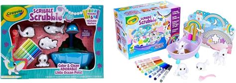 Buy Crayola Scribble Scrubbie Pets Blue Lagoon Playset, Ocean Animals ...