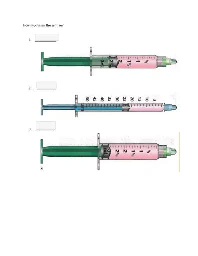 Image result for Syringe Reading Practice