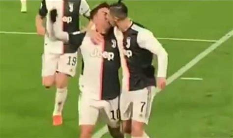 Cristiano Ronaldos Accidental Lip Kiss With Paulo Dybala After His ...