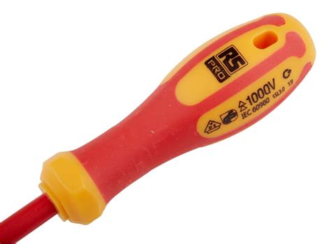 RS PRO | RS PRO Slotted Insulated Screwdriver, 3 x 0.5 mm Tip, 100 mm ...