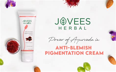 Jovees Herbal Anti-Blemish Pigmentation Cream with Saffron | Reduces ...
