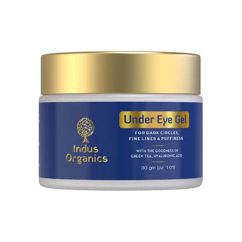 Indus Organics Under Eye Cream Gel for Dark Circles, Puffy Eyes ...