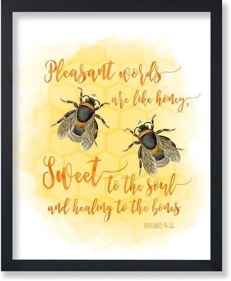 Amazon.com: Poster Master Pleasant Words Are Like Honey Poster ...