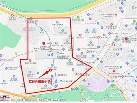 2021年福田区初中学位划分图_深圳学而思1对1