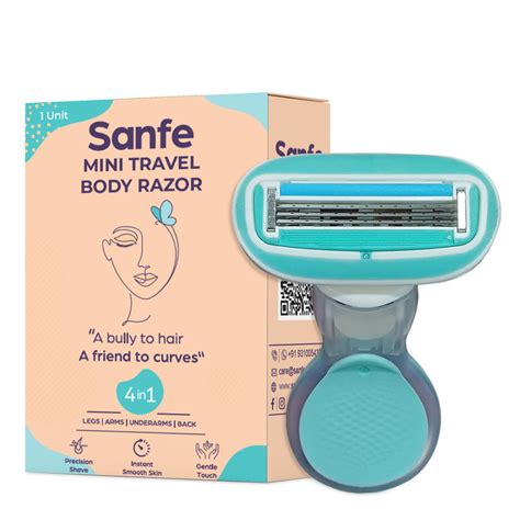 Buy Sanfe Mini Body Razor for Women's Hair Removal 5-Blade Precision ...
