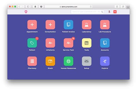 Hospital Information System User Interface 的图像结果