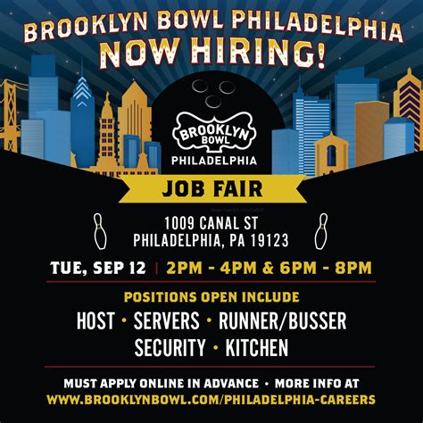 Brooklyn Bowl Philadelphia Job Fair | Brooklyn Bowl