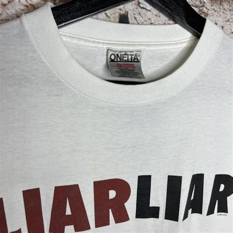Vintage Liar Liar 1996 Jim Carey Movie Promo T Shirt... | Depop