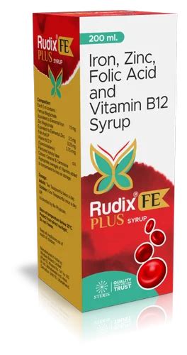 Iron Syrup - Iron, Zinc, Folic Acid and Vitamin B12 Syrup Wholesale ...