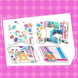 Handycrafts Funskool Pop Up Greeting Cards Making Kit, DIY Kit, Art and ...