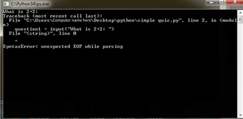 SyntaxError Unexpected Eof While Parsing 的图像结果