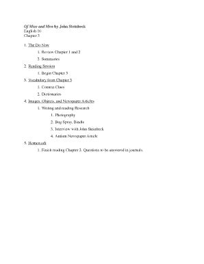 Of Mice and Men Chapter 3 Worksheet - Fill Out, Sign & Share Online ...