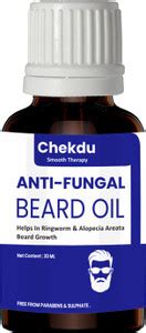 Chekdu Smooth Therapy Anti Fungal Beard Oil Helps in Ringworm ...