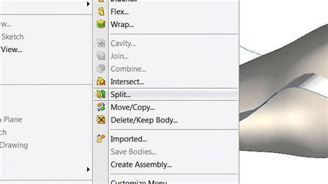 Advanced Splitting in SolidWorks 的图像结果