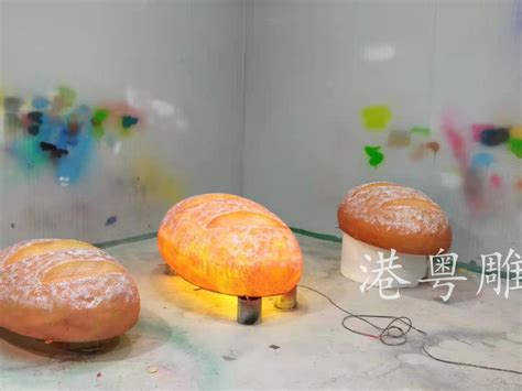 1米，1.2米，1.5米现货玻璃钢面包蛋糕店招牌造型雕塑_港粤雕塑艺术厂家-站酷ZCOOL