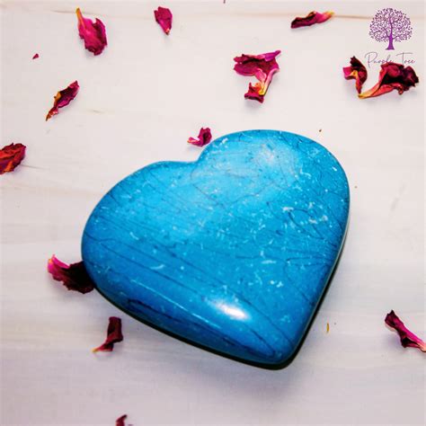 'Turquoise' Heart – purpletreecrystals