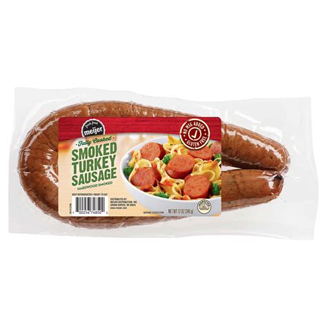 Meijer Fully Cooked Smoked Turkey Sausage 12 oz | Shipt