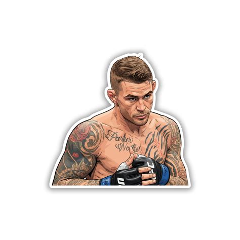 RELENTLESS ADVANCE - DUSTIN POIRIER STICKER – STICKYFUNK PREMIUM STICKERS