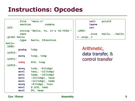 Image result for Assembly Language Command List