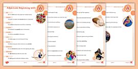 Lion Adjectives Worksheet