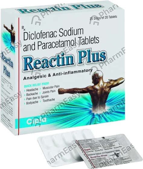 Reactin Plus (White Colour) Strip Of 10 Tablets: Uses, Side Effects ...