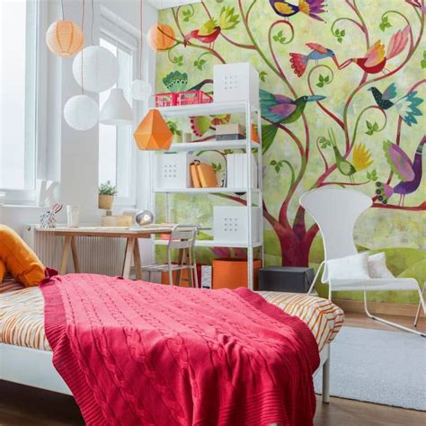 Wall Mural Blanz – Exotic birds | wall-art.com